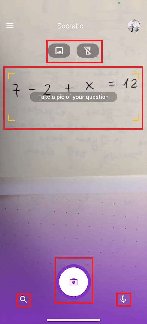 tap on camera