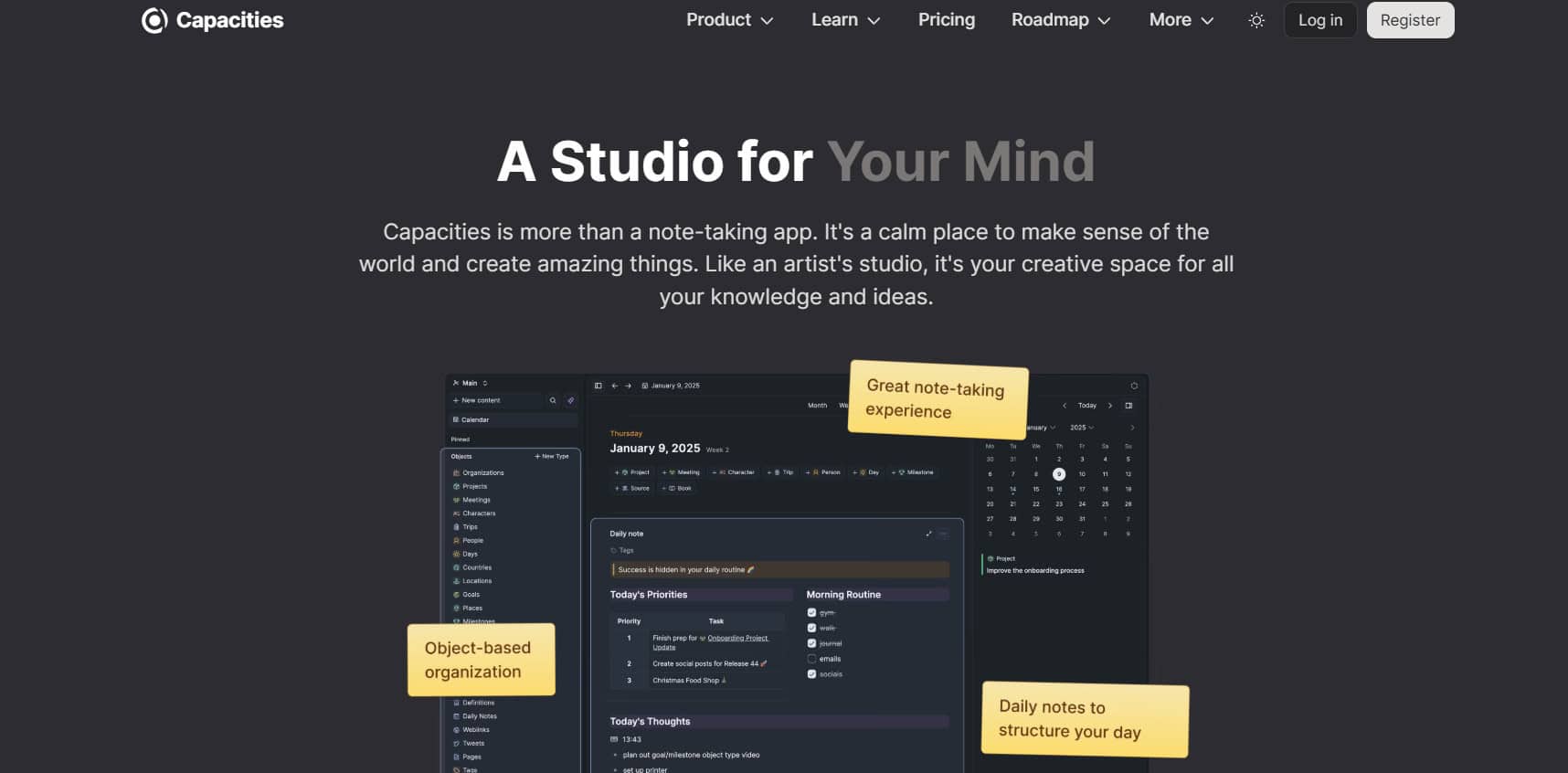Capacities | Best NotebookLM Alternatives