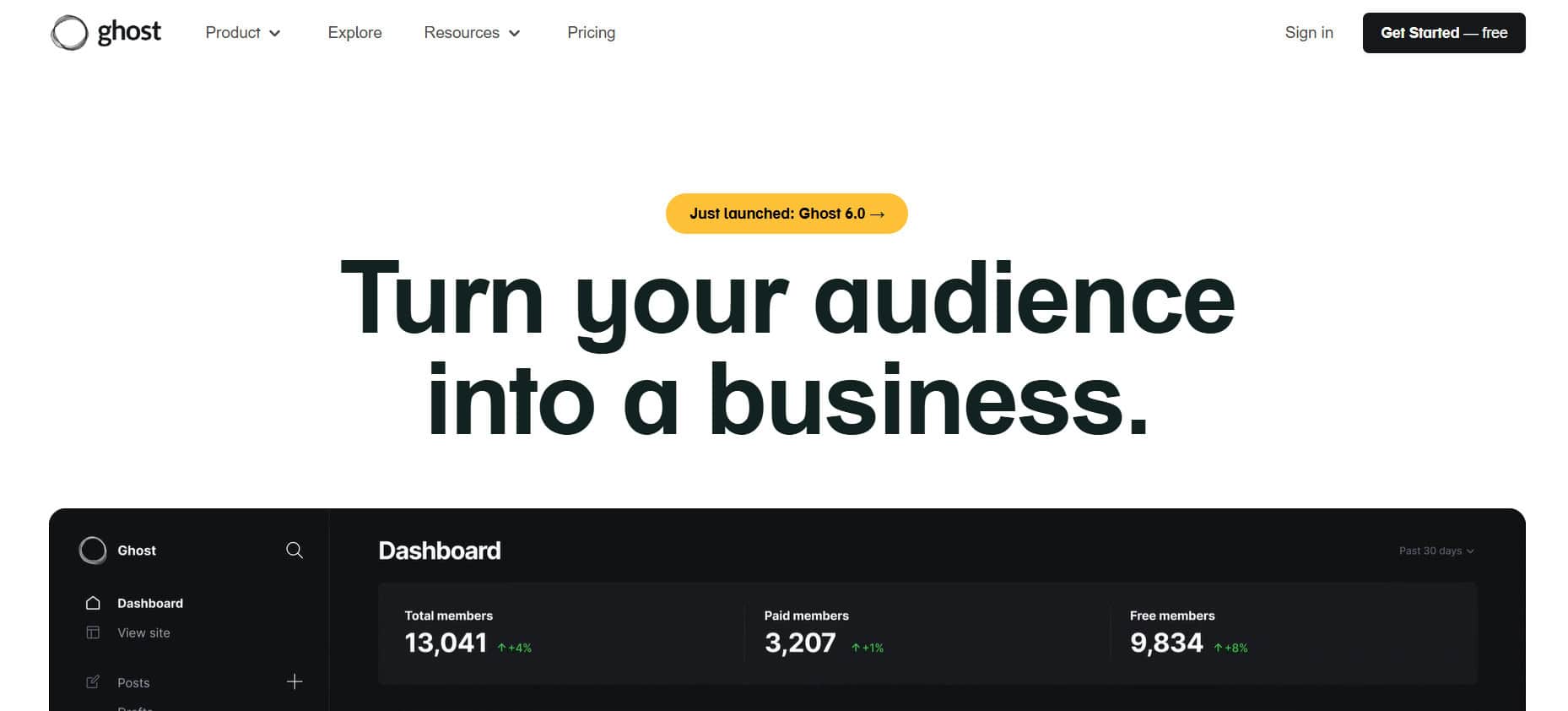 Ghost | Best Substack Alternatives