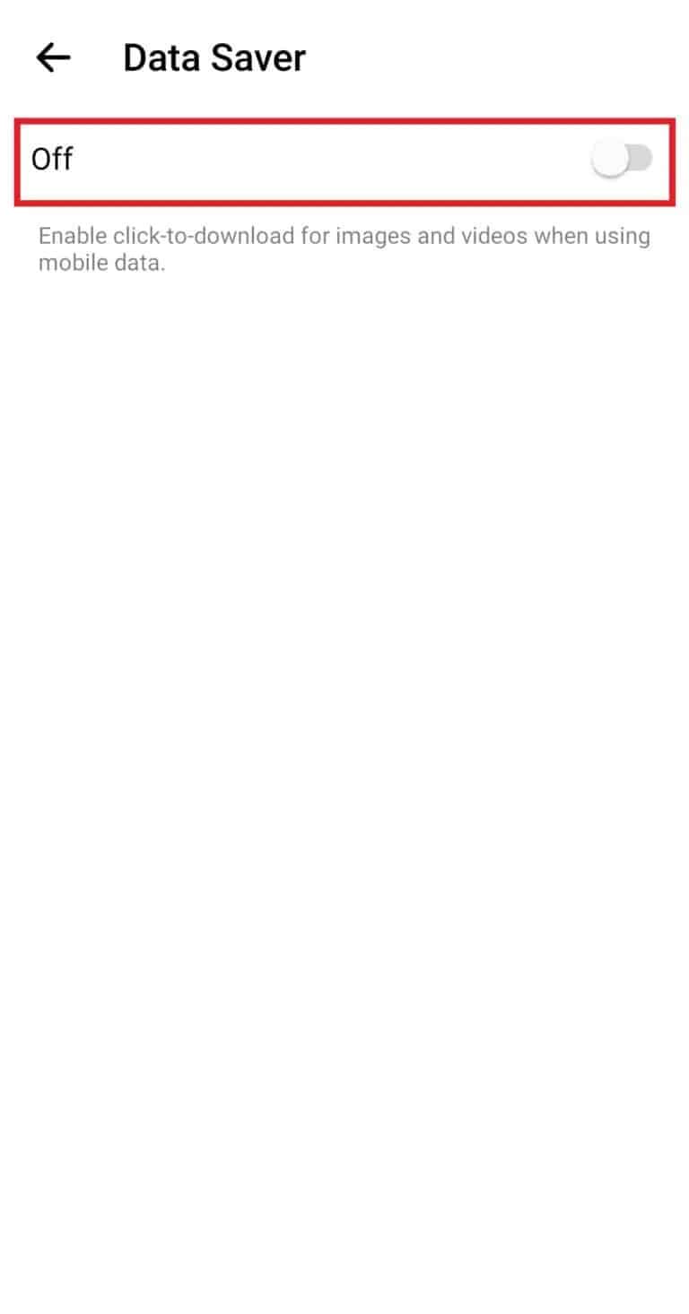 select the toggle Off