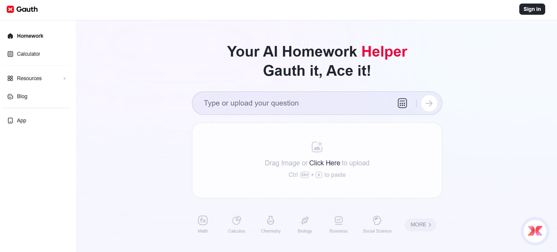 GauthMath | Best Free Photomath Alternatives