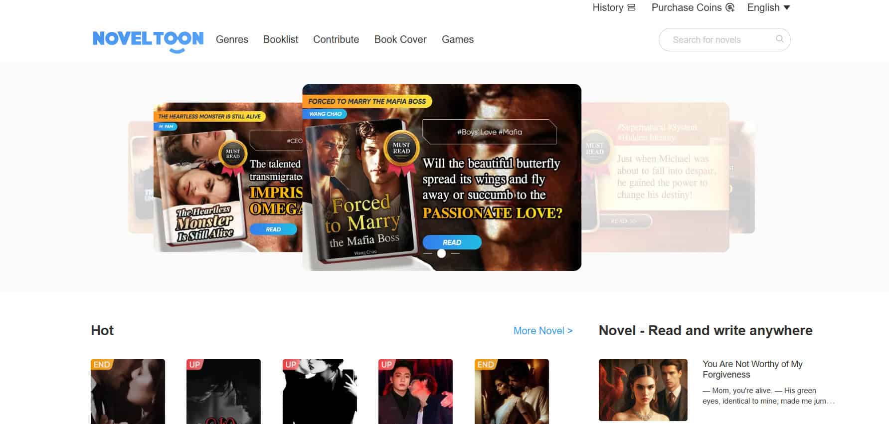 NovelToon | Best Wattpad Alternative