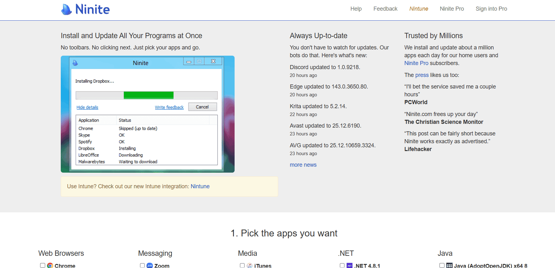 Ninite | Best Getintopc Alternatives