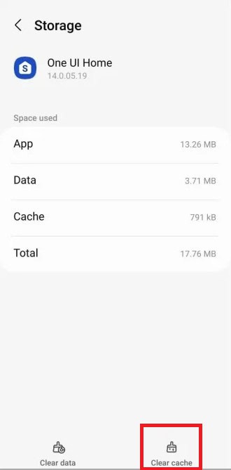 Tap on Clear Data and Clear Cache