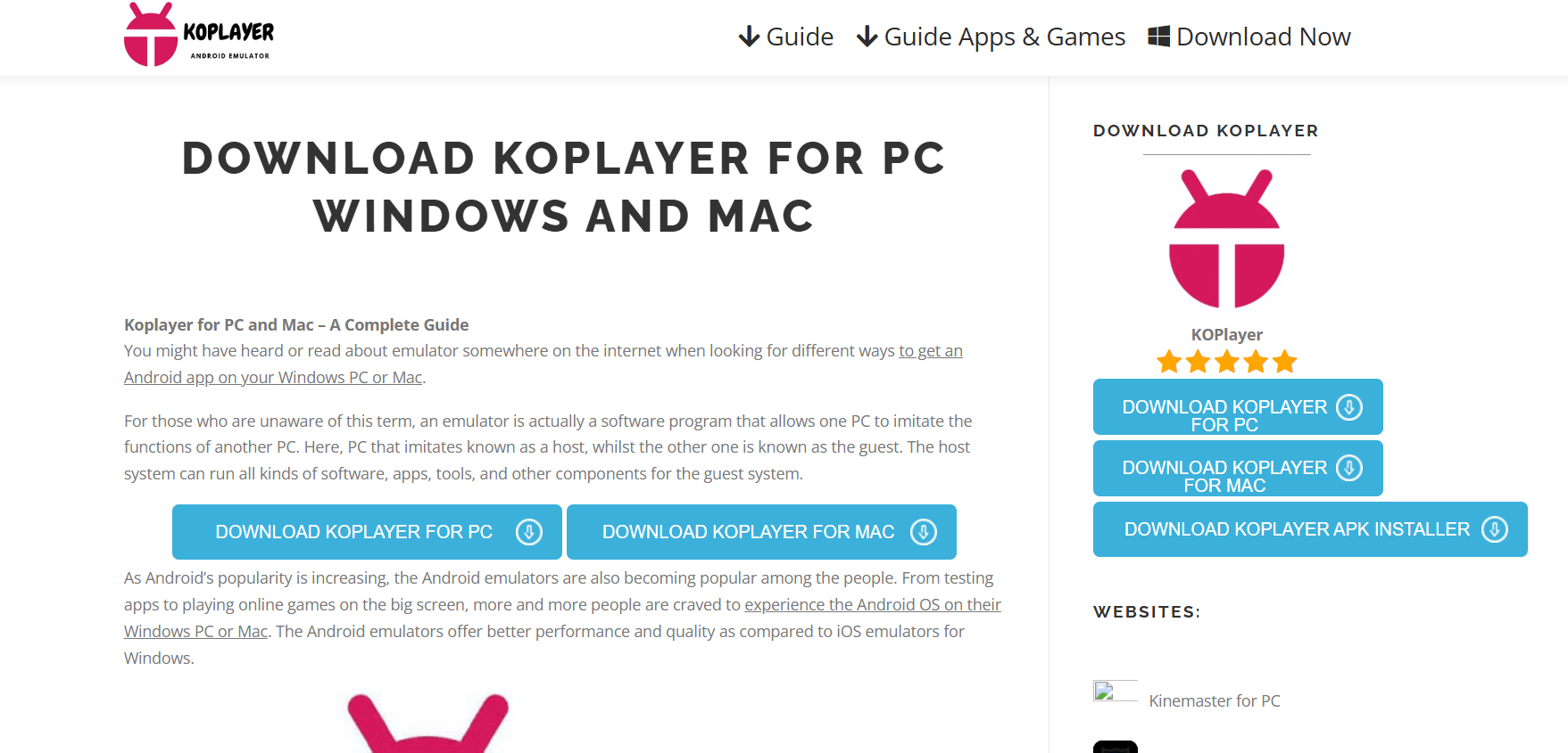 Ko Player | Best Android Emulator for Windows