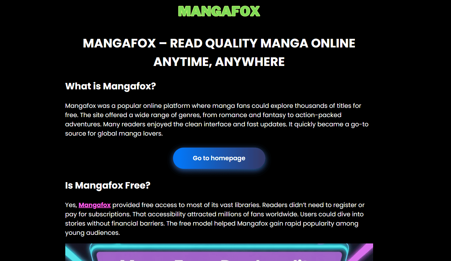 Manga Fox | Best FREE Manga Websites to Read Manga Online&nbsp;