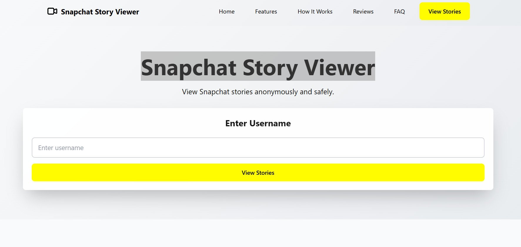 Snapchat Story Viewer
