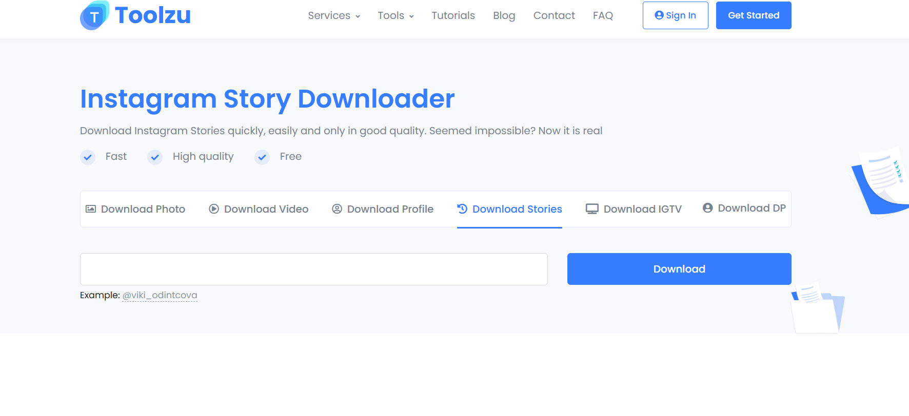 Toolzu | Best Free StoriesIG Alternatives