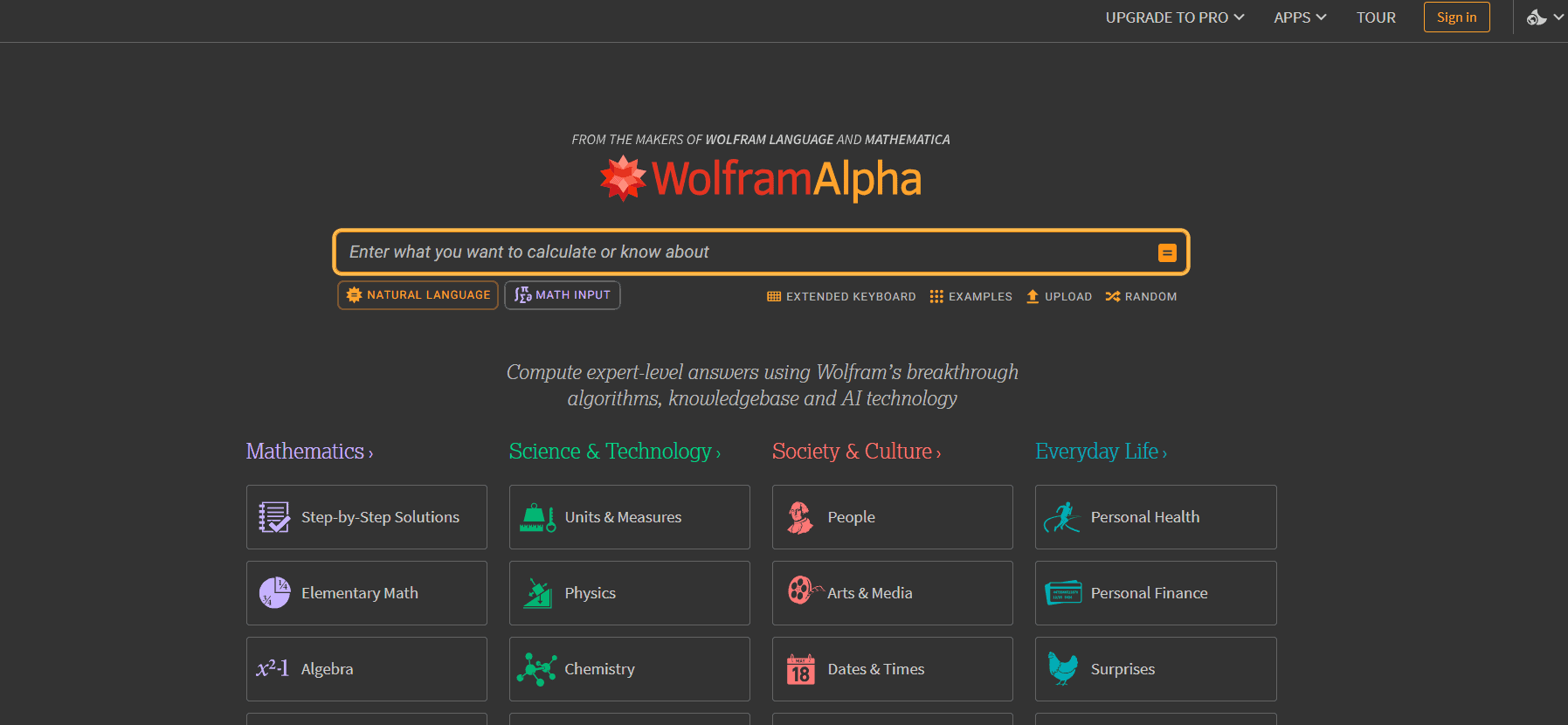 Wolfram Alpha 