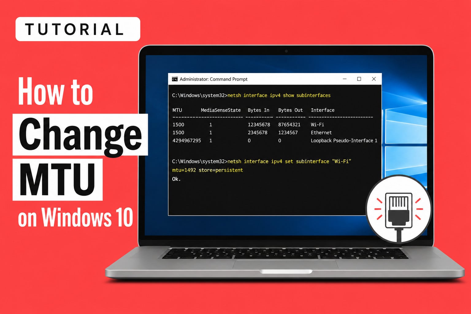 How to Change MTU on Windows 10
